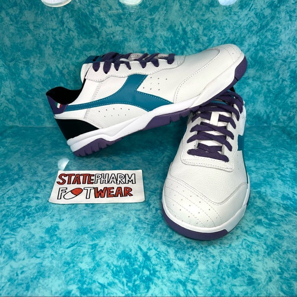 Diadora Maverick ‘Purple/Blue’ Men’s Retro Low Top Leather Lifestyle Shoes